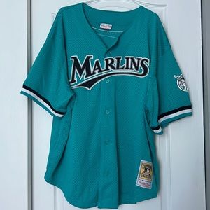 3X Mitchell & Ness Marlins Jersey